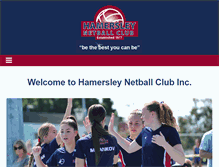 Tablet Screenshot of hamersleynetball.com.au